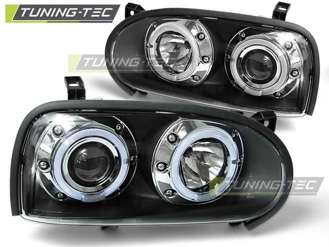 Faruri Angel Eyes pentru Volkswagen Golf III Tuning-Tec