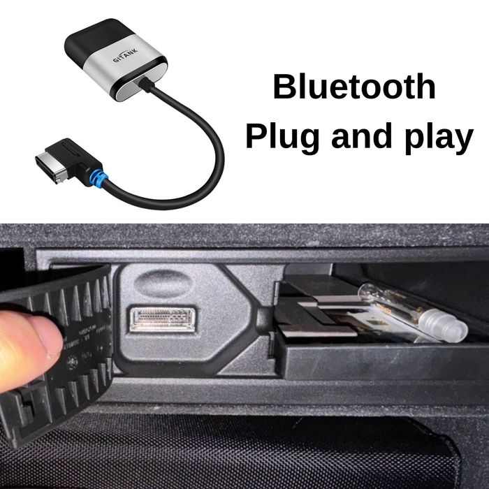 Adaptor Bluetooth GITANK 300 2G pentru Audi A4, A5, A6 A8, Q7 (2006–2009) cu interfață AMI, MMI 2G