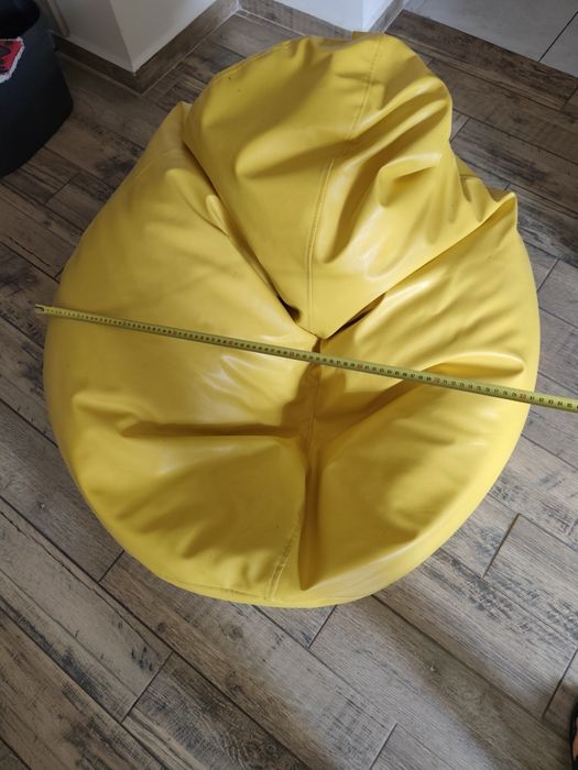 Fotoliu puf galben
