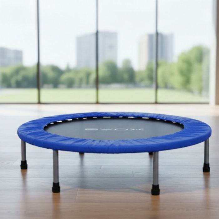 Батут без мрежа Byox 101cm/96cm — розов и син, до 100 кг