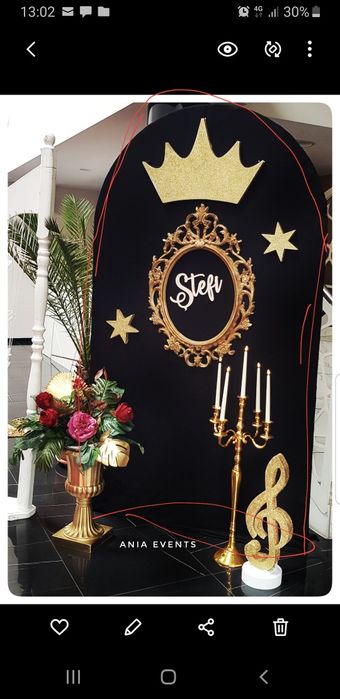 Vand set panouri asimetrice nunta decor aranjamente