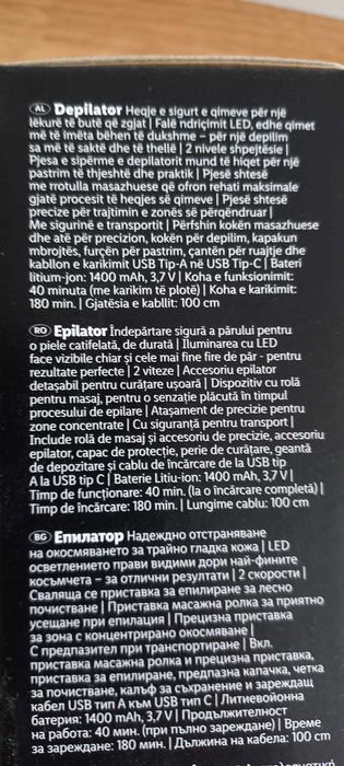 Epilator corp,Cien ,nou sigilat