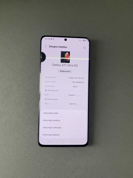 Samsung Galaxy S21 Ultra 5G -pentru piese /128g/12 ram
