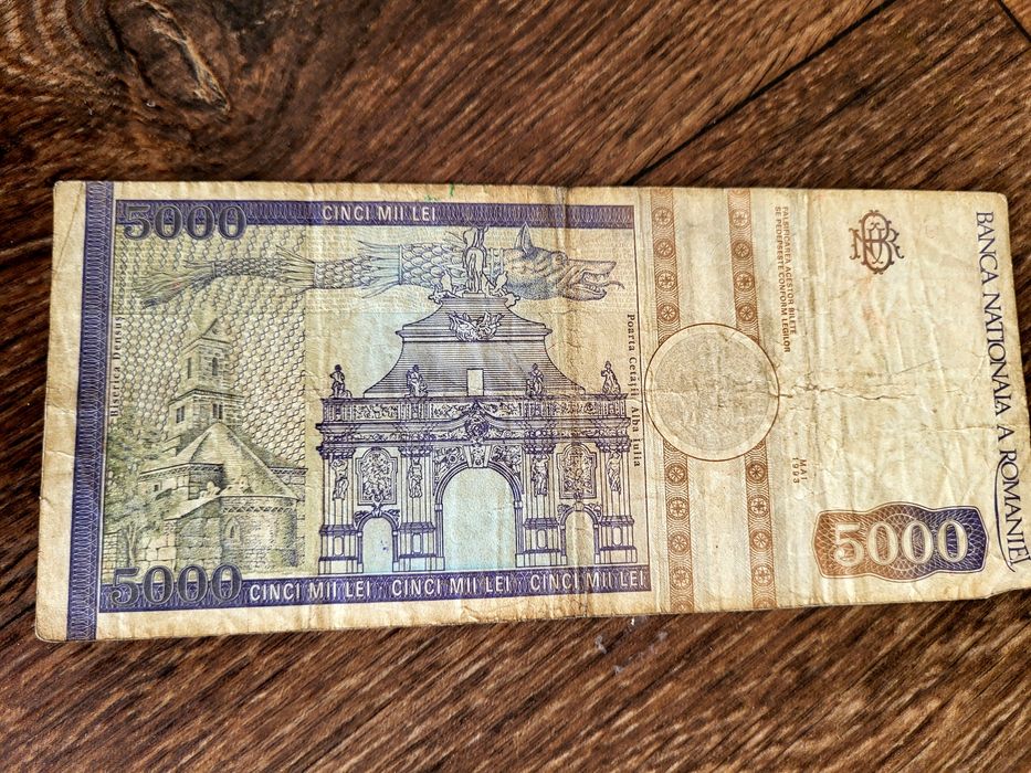 Bancnotă de colectie  Avram Iancu 5000 lei"