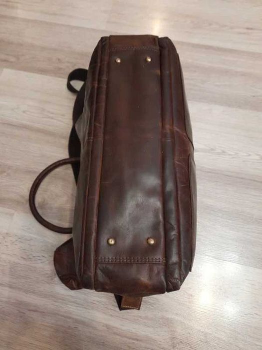 Geanta piele naturala laptop weekender HGL Leder Germany