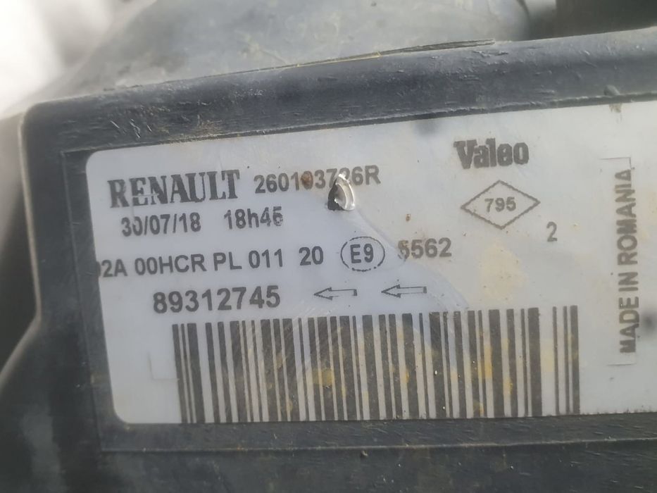 Far dreapta 260103726r Renault Megane 2 (facelift) (2006 - 2012) 1.6 K4M812 1.6 K4M812 K4M812