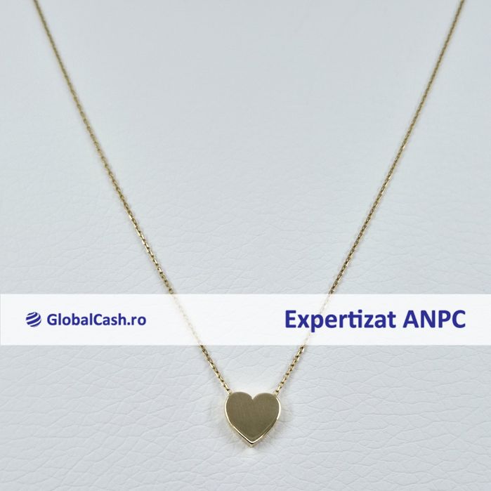 Lant cu pandantiv din aur de 14k, 1.80g | GlobalCash.ro #CF118068
