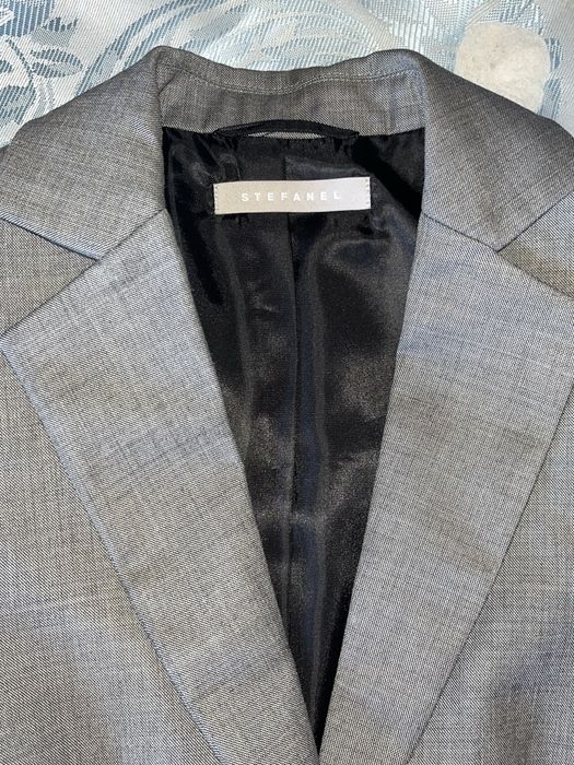 Sacou gri, din lână, Stefanel