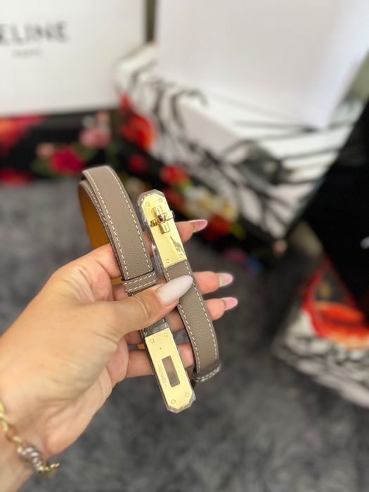 Колан естествена кожа с кутийка Kelly