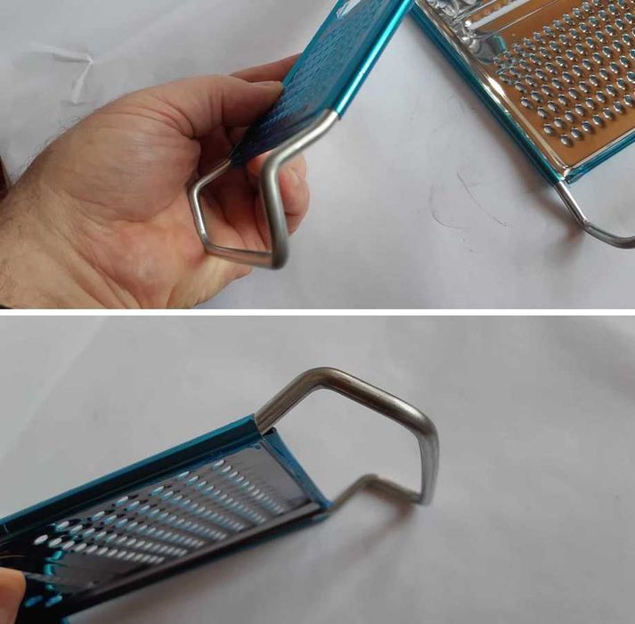 2 răzătoare oțel inox + 2 butoni inox pentru capace