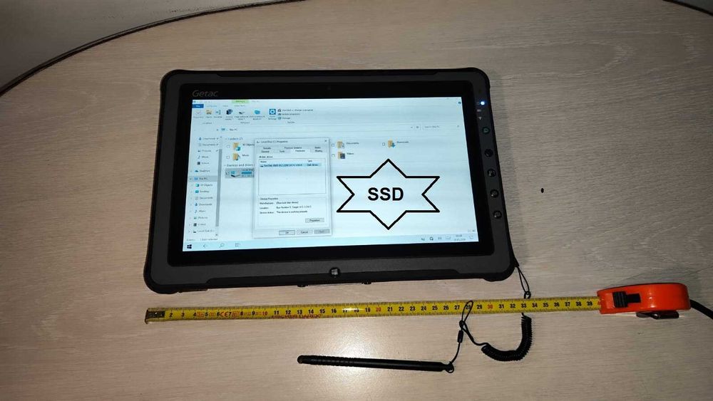 Tableta Antisoc Getac F110 4G i5 128GB SSD, Baterie NOUA, Uz Auto