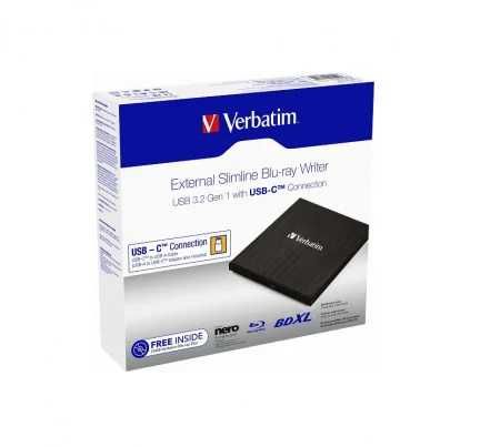 Blu-Ray Writer extern Verbatim  Slimline Nou