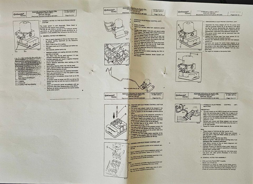 BMW Exchange Repair Kit - ABS Control Unit