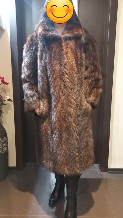 Палто естествен косъм норка