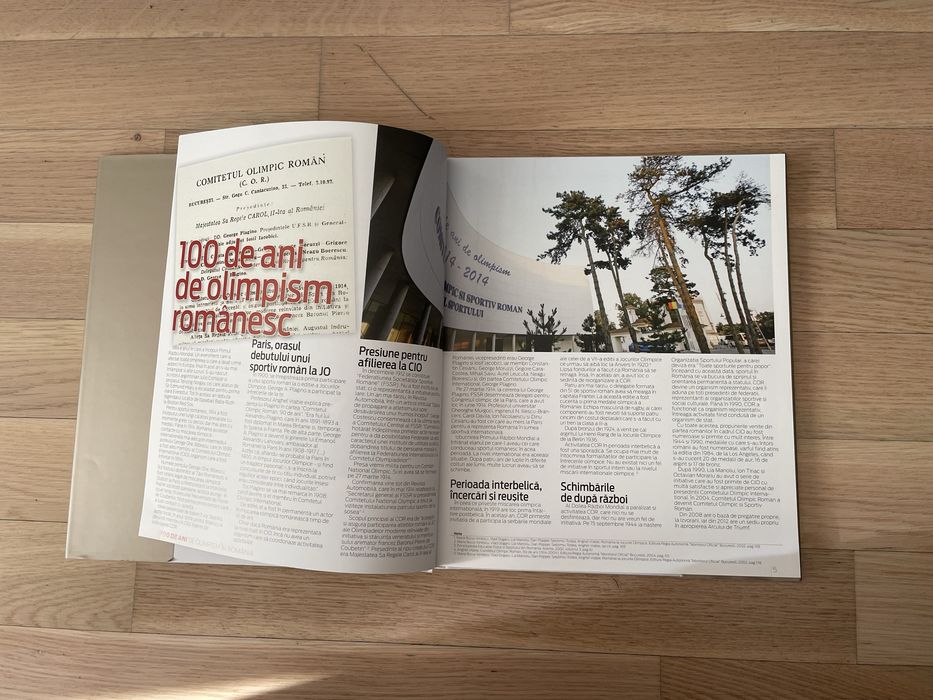Album “100 ani de olimpism in Romania”