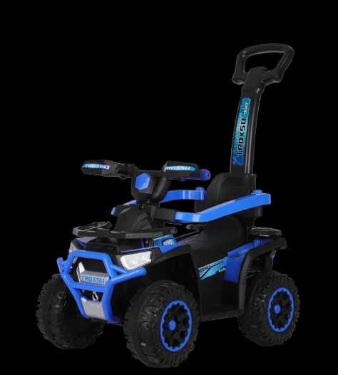 ATV electric cu maner pt. copii 3 in 1, Kinderauto Warrior 30W 6V Blue