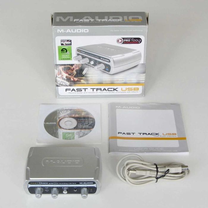Interfață audio USB M-Audio Fast Track – 24-bit/48 kHz – XLR  - Garantie 1 AN!