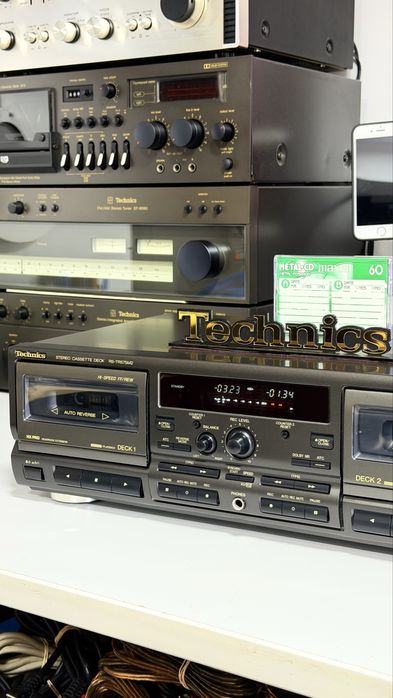 Technics RS-TR575M2 – Casetofon Deck Dublu Hi-Fi | Auto Reverse | dublu REC | Dolby B/C | HX Pro | ATC | Made in Japan