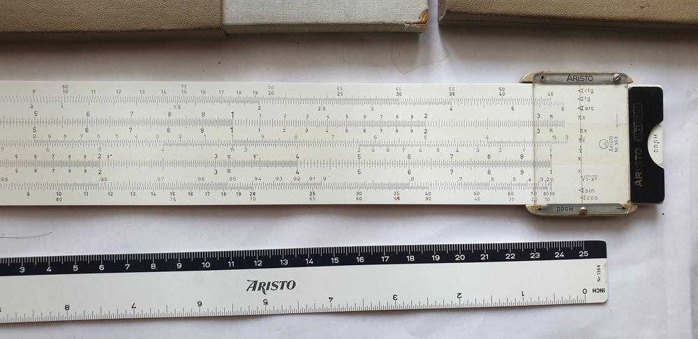 Rigla de calcul ARISTO STUDIO 968, versiunea rara