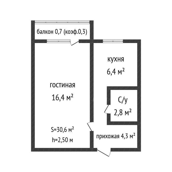 Продажа 1-комнатной квартиры