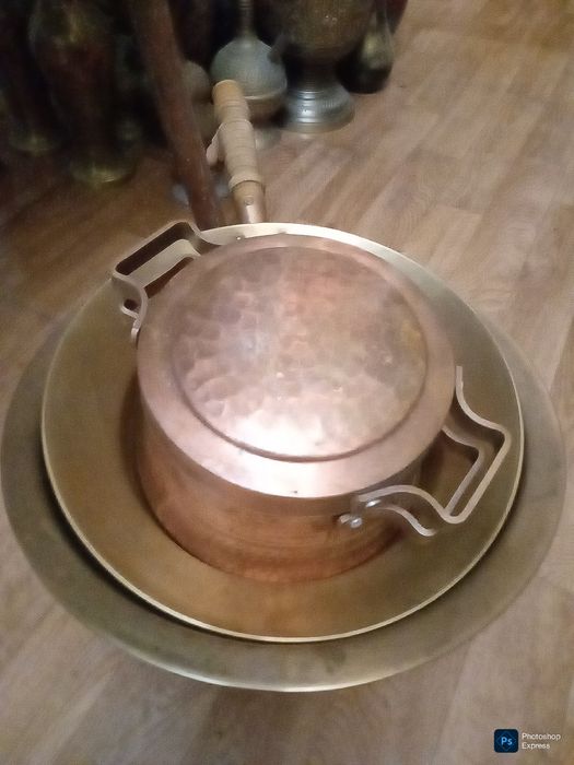 Медная Советская посуда.  Тазик Сотейник Кастрюля . Кольчугино