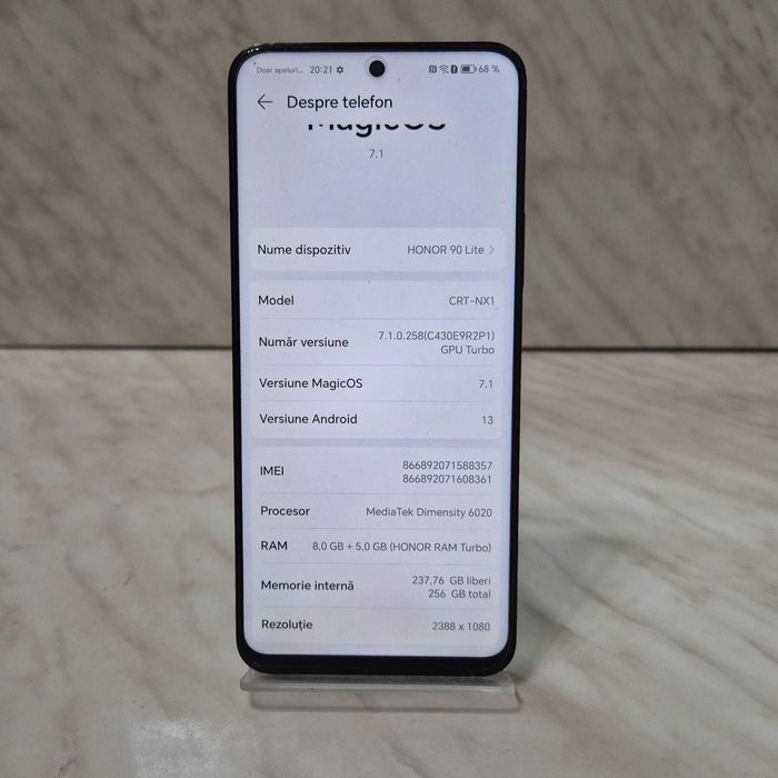 Telefon Huawei HONOR 90 Lite Negru 256GB Zeus Amanet Rahova 31120