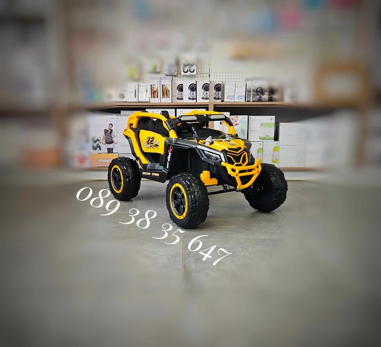 ТОП ЦЕНА!НОВО!Акумулаторен джип Kansas с 24V батерия,меки гуми,4x4,USB
