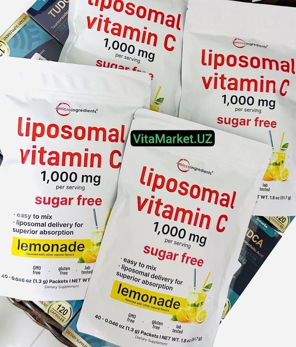 Liposomal vitamin c, витамин с 1000 мг, poroshok, липосомальный