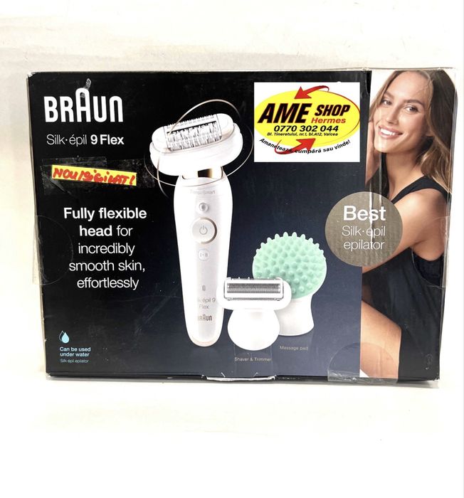 Epilator Braun Silk-epil 9 Flex 5380, NOU/Sigilat  - Garantie !!!