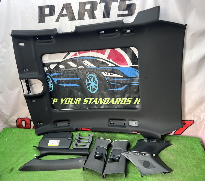 Porsche Macan 95B Tapiterie Plafon Negru Complet cu Panoramic Stalpi
