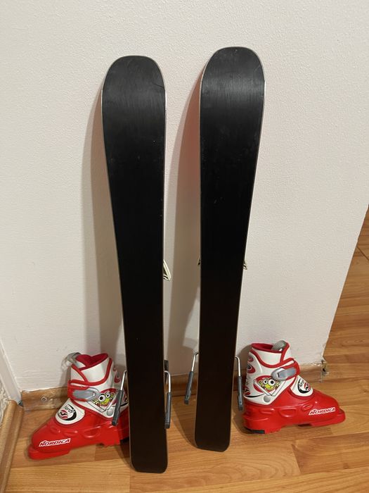 Schiuri copii 70 cm atomic j2 cu clapari set skiuri