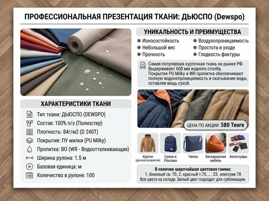 ткани оптом, со склада, курточные ткани