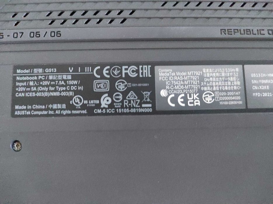 Asus ROG Strix G15 G513IH