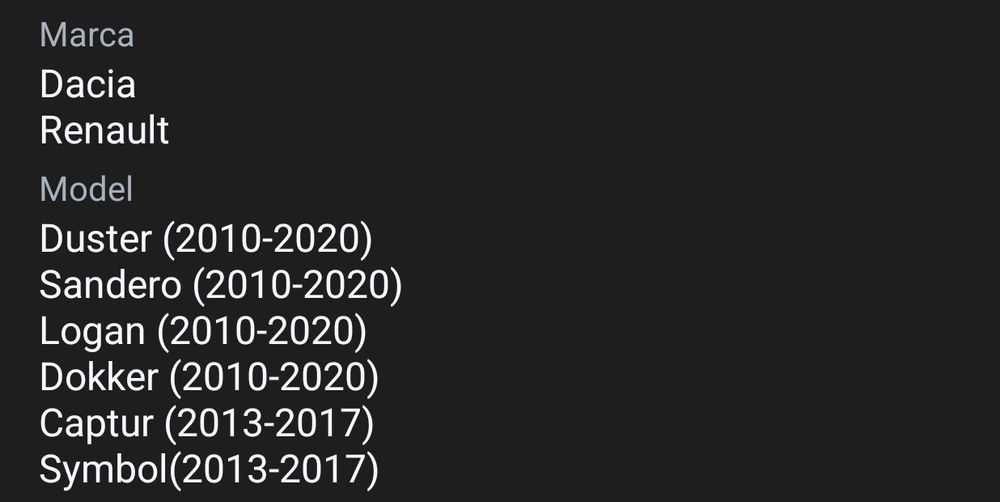 Navigație Auto Dacia Duster/Logan