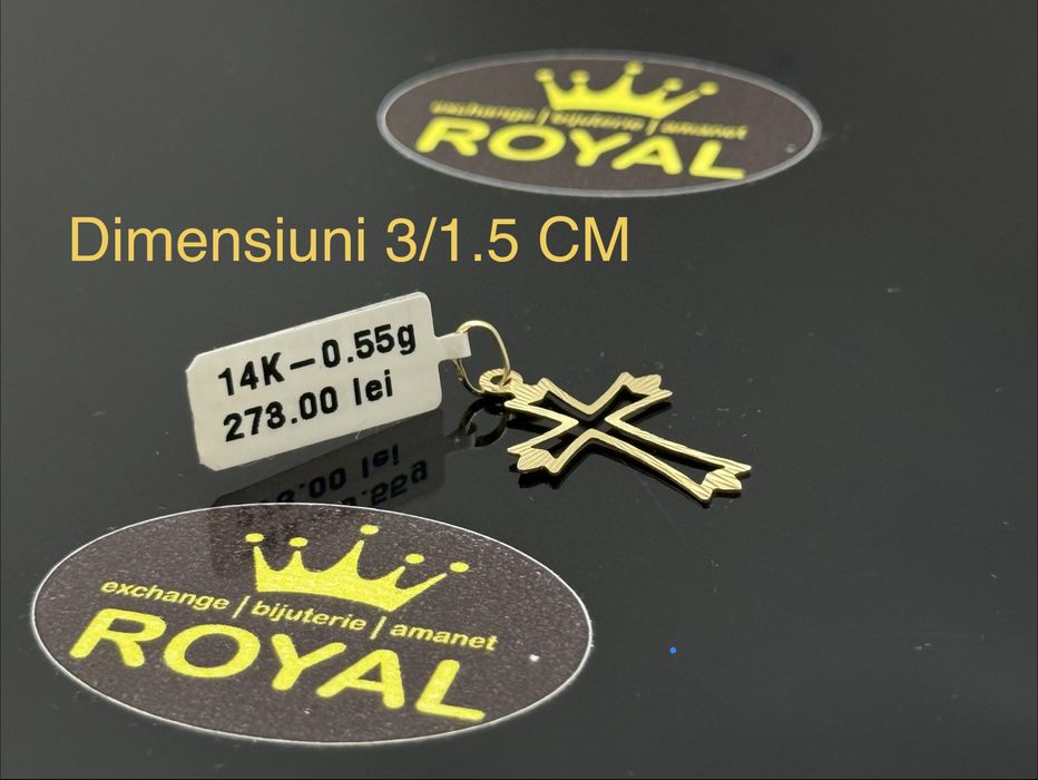 Bijuteria ROYAL : Pandantiv AUR 14K NOU / 0.55 GR