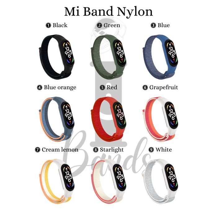 Текстилна каишка с велкро за Xiaomi MiBand 3 | 4 | 5 | 6 | 7