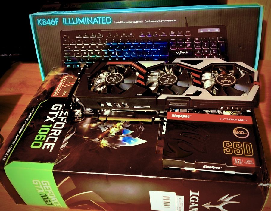 Игровой комплект ПК + Монитор GTX 1060 iGame / 16GB / Полные проверки