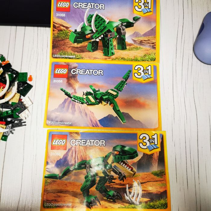 Lego Creator 3 in 1, dinozauri, 31058