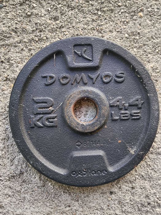 Прав лост Ф28 150см + тежести 4х5кг, 4х2кг и 4х1кг