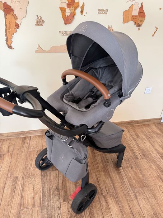 Бебешка количка Stokke Xplory  X + Carry Cot - Modern Grey
