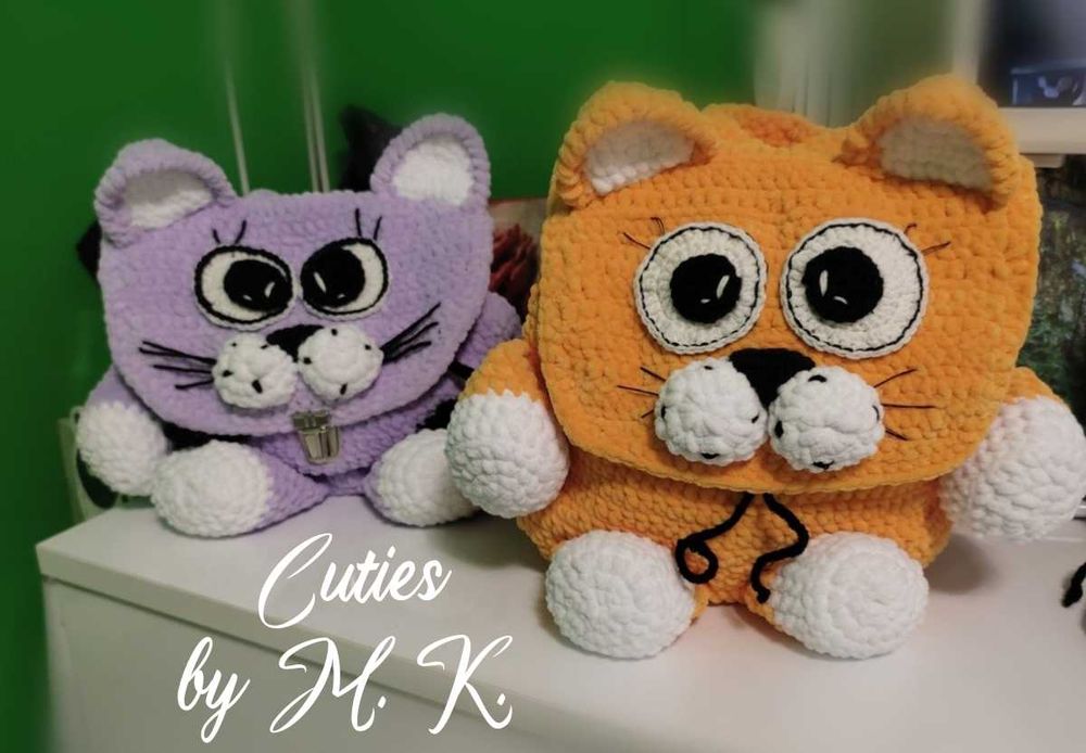 Ръчно плетена детска раница