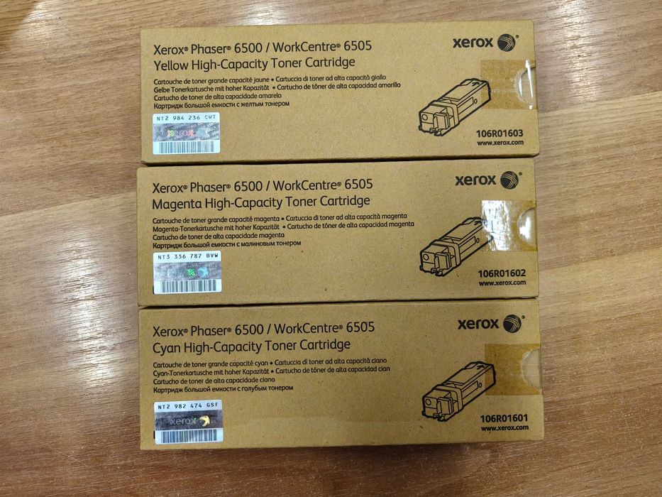 Toner original Cyan Xerox 106R01601 Phaser 6500 / WorkCentre 6505 sigilat