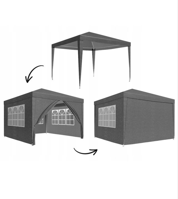 Cort pavilion gradină 3x3m