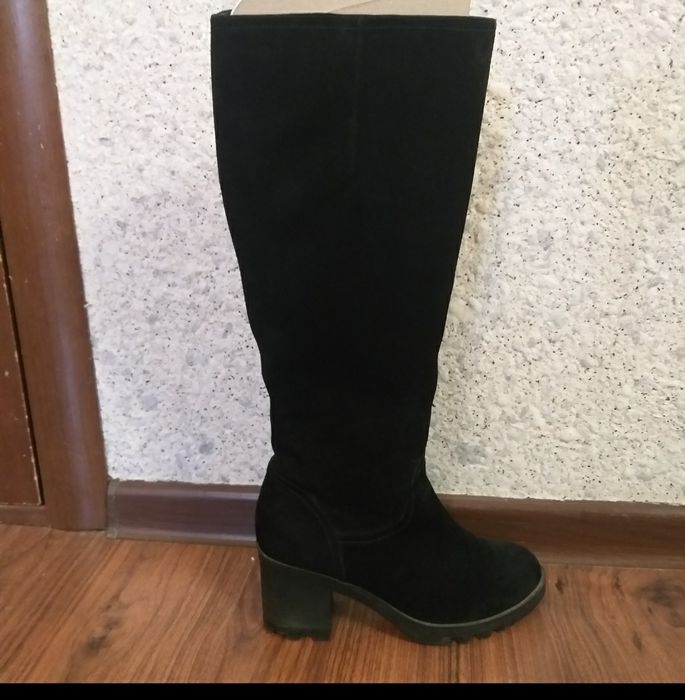 Сапоги  натуральная замша зимние