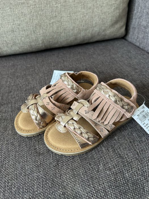 Сандали Next естествена кожа и велур