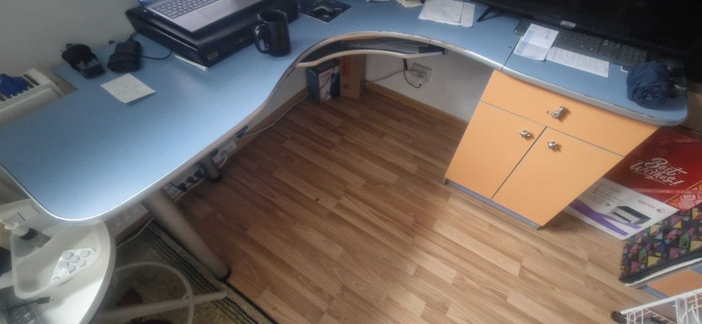 Birou L pe colt, cu sertare 160x160x60x76