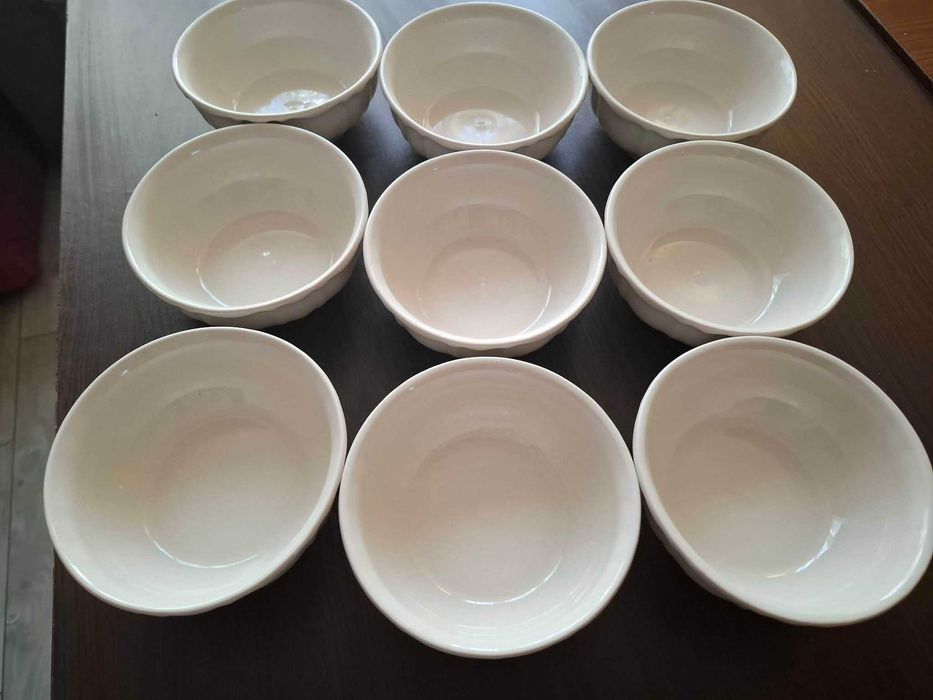 9 бр. автентични винтидж купички, производство на завод „Китка“, Нови пазар.