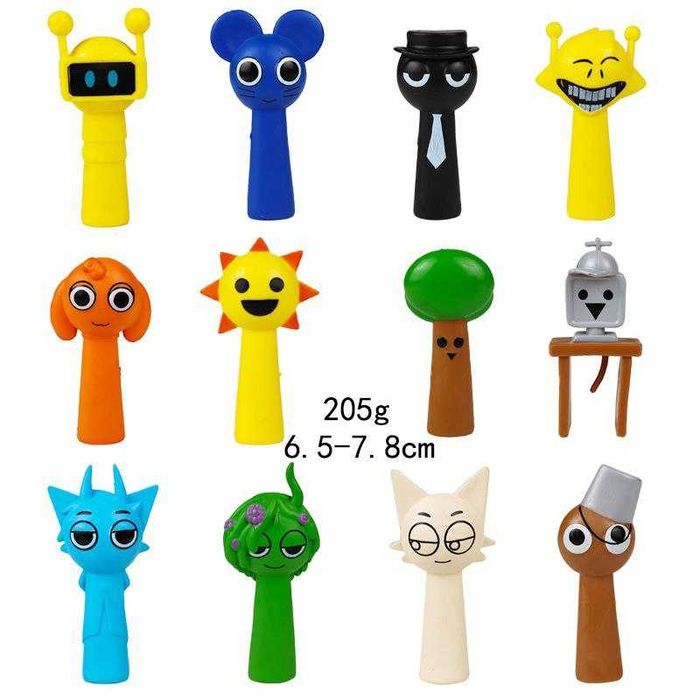 Игровой набор Спрунки Sprunki 12 шт 6-8см пластик, доставка