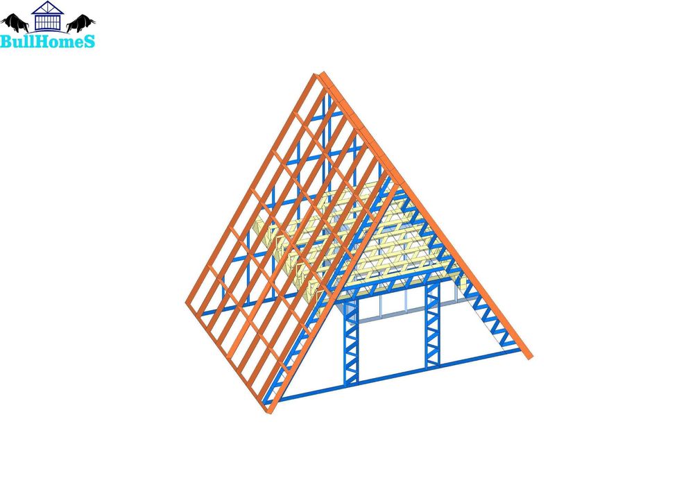 КРЕДИТ - Сглобяеми къщи, Преместваеми, Вили, А-образни къщи 36м2