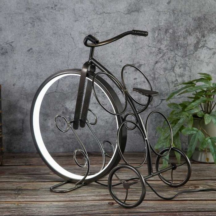 Нова Метална Лампа Велосипед - Колело Поставка за Бутилки - 3 Варианта
